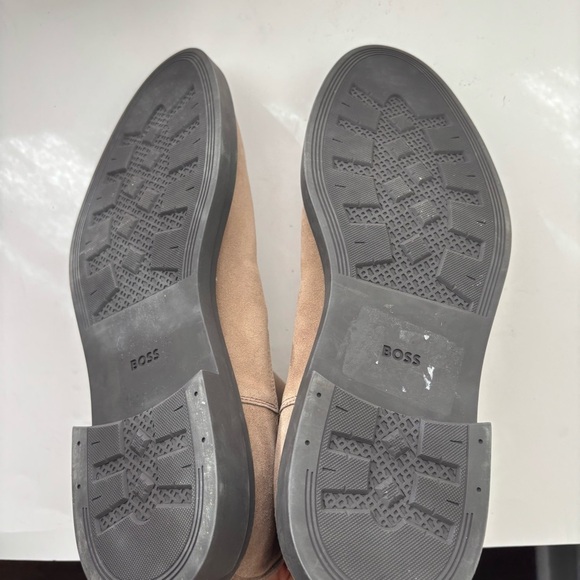 Boss Hugo Boss Men's Calev Pull On Chelsea Boots In Medium Beige Sz 45/US 12 - Picture 7 of 9